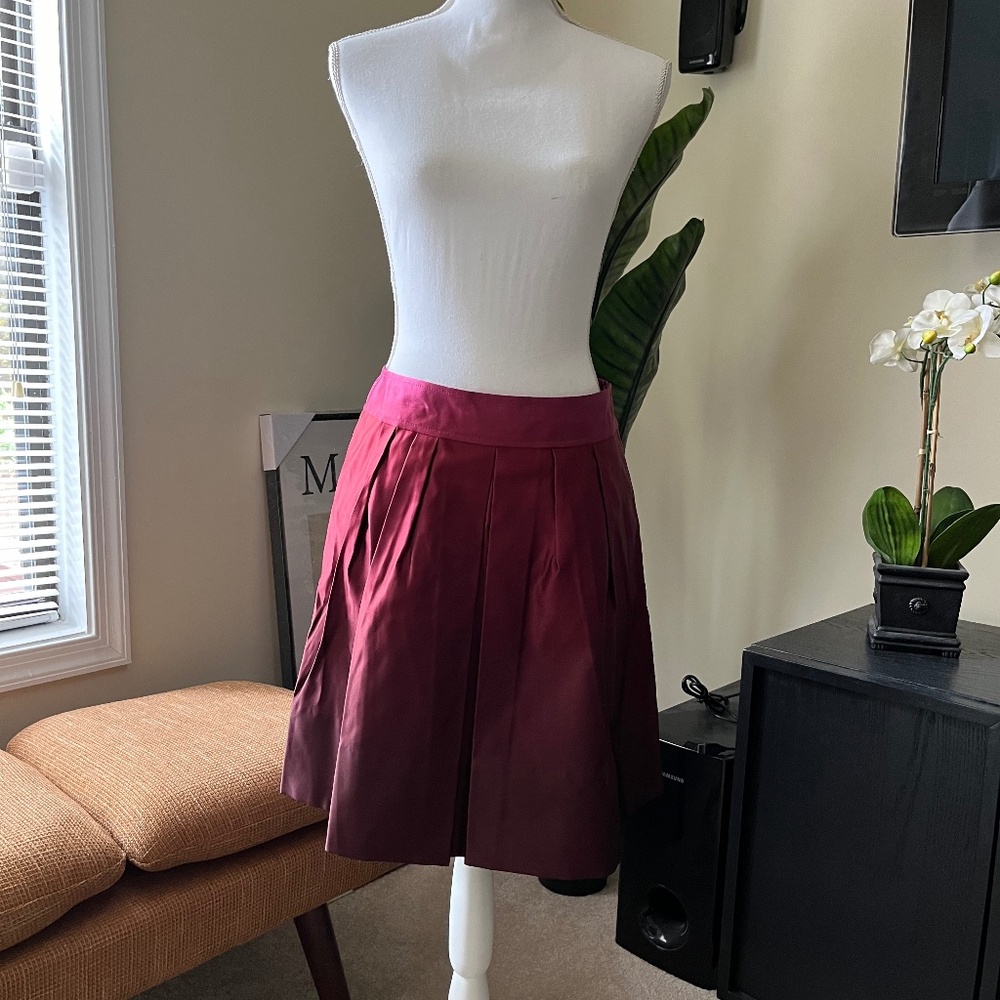 New! Event! Ann Taylor Silk-Blend Ombré Skirt